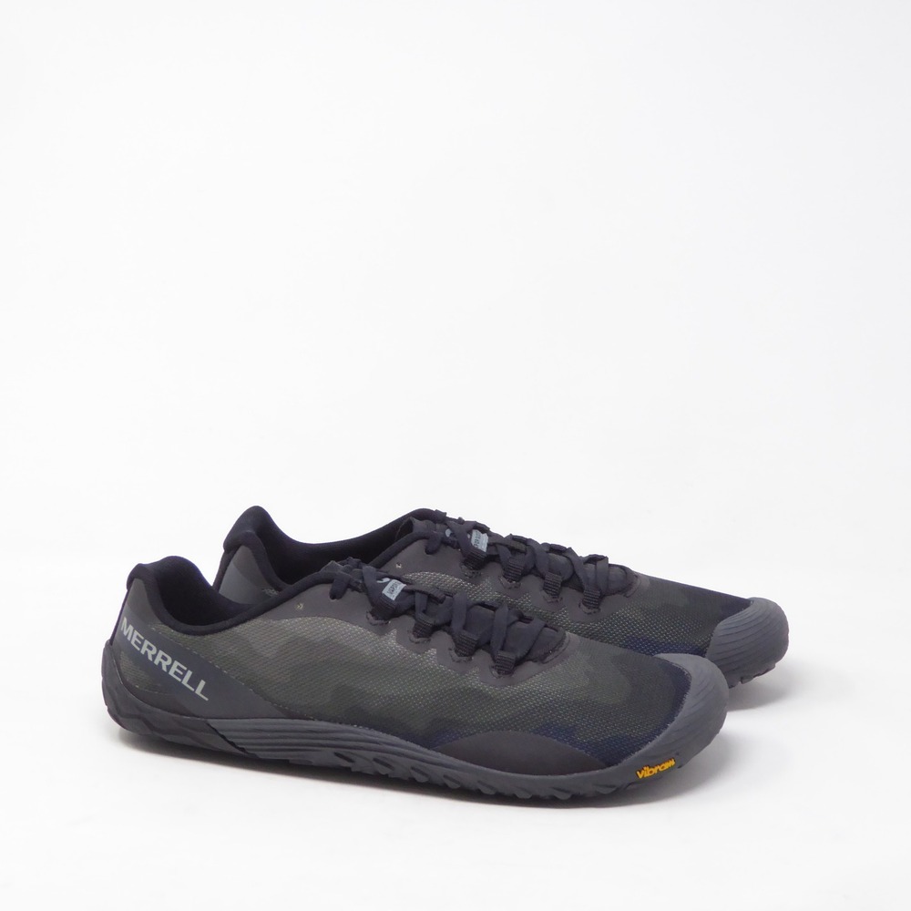Merrell Mens Vapor Glove 4 Barefoot Running Shoes Black Camo J50395 Size 10